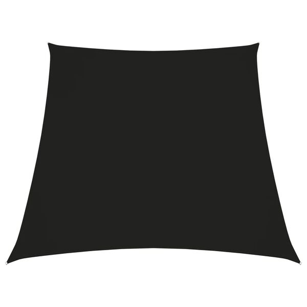vidaXL Sunshade Sail Oxford Fabric Trapezium 3/5x4 m Black