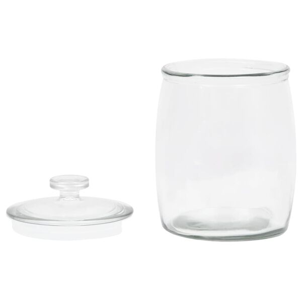 vidaXL Storage Glass Jars with Lid 2 pcs 8000 ml