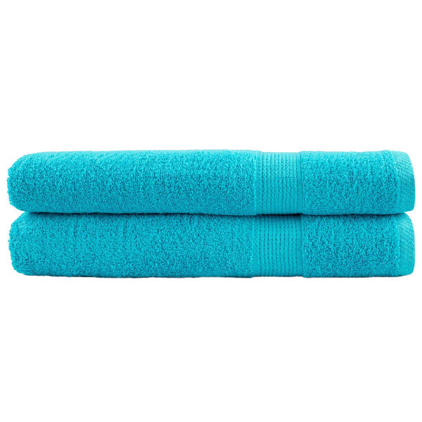 vidaXL Premium Towels SOLUND 2 pcs Turquoise 100x200 cm 600 gsm