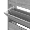 vidaXL Shoe Cabinet Grey Sonoma 63x24x104 cm Engineered Wood