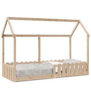 vidaXL Kids' House Bed Frame without Mattress 80x200 cm Solid Wood Pine