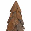 vidaXL Christmas Tree with Stand Brown 90 cm Solid teak wood