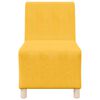 vidaXL Modular Sofa Unit Armless Light Yellow 55 x 74 x 82 cm