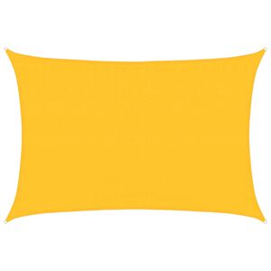 vidaXL Sunshade Sail 160 g/m&sup2; Rectangular Yellow 3.5x4.5 m HDPE