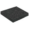 vidaXL Rubber Granulate Patio Pad Black 9 x 9 x 1 cm Rubber