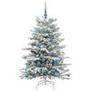 vidaXL Artificial Hinged Christmas Tree White 150 cm PE and PVC