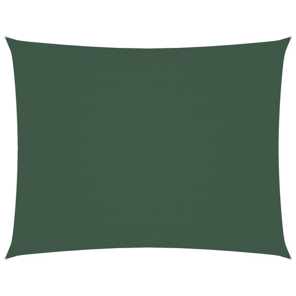 vidaXL Sunshade Sail Oxford Fabric Rectangular 5x7 m Dark Green