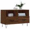 vidaXL TV Cabinet Brown Oak 80x36x50 cm Engineered Wood