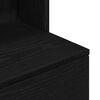 vidaXL Bedside Cabinet Black 39x35x125 cm Engineered Wood