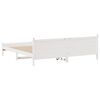 vidaXL Bed Frame without Mattress White 200x200 cm Solid Wood Pine