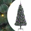 vidaXL Artificial Pre-lit Christmas Tree with Ball Set Green 150 cm