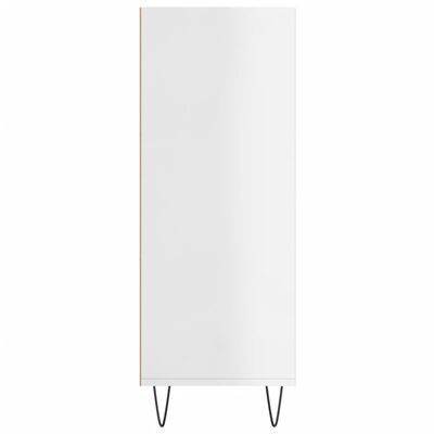 vidaXL Bookcase High Gloss White 69.5x32.5x90 cm Engineered Wood