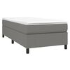 vidaXL Box Spring Bed Frame Dark Grey Single Fabric (UK/IE/FI/NO only)