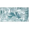 vidaXL Outdoor Rug Aqua and White 80x150 cm Reversible Design