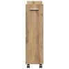 vidaXL Cabinet with Wheel Artisan Oak 60 x 22 x 79 cm