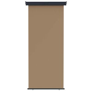 vidaXL Balcony Side Awning 100 x 250 cm 100% polyester iron steel