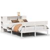 vidaXL Bookcase Bed without Mattress White 120x200 cm Solid Wood Pine