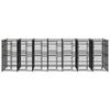 vidaXL Outdoor Dog Kennel Steel 12.9 m²