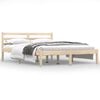 vidaXL Bed Frame without Mattress Solid Wood Pine 140x190cm