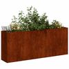 vidaXL Planter Rusty 200x40x80 cm Weathering Steel