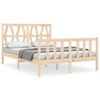 vidaXL Bed Frame without Mattress Small Double Solid Wood Pine