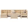 vidaXL 7 Piece Garden Sofa Set Solid Wood Pine