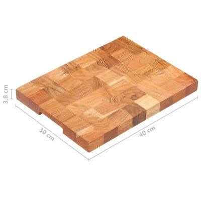 vidaXL Chopping Board 40x30x3.8 cm Solid Acacia Wood