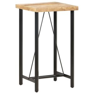vidaXL Bar Table | Brown | Rough Mango Wood | Durable | Bar Table | Rectangular