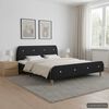 vidaXL Bed Frame without Mattress Dark Grey Fabric 150x200 cm King Size