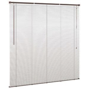 vidaXL Venetian Blind Manual Dark Brown with Pattern 150 x 150 cm PVC