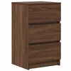 vidaXL Bedside Cabinet with 3 Drawers Brown Oak 39x35x65 cm