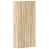 vidaXL Shoe Cabinet 80 x 35.5 x 180 cm Engineered Wood Brown
