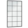 vidaXL Wall Mirrors 4 pcs Black 100x60 cm Metal