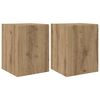 vidaXL TV Wall Cabinet Wall-mounted 2 pcs Artisian Oak 30 x 31 x 40 cm