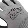 vidaXL Work Gloves 24 pcs Grey and Black 10 / XL Polyester