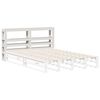 vidaXL Headboard with Shelves White 150 cm Solid Wood Pine