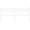 vidaXL Metal Replace Headboard White 193 cm