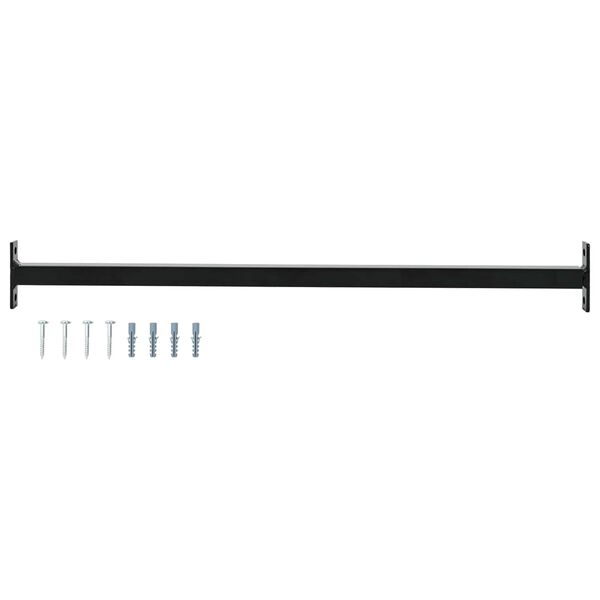 vidaXL Adjustable Window Safety Bar Black 710 -1200 mm Steel