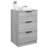 vidaXL Bedside Cabinet Grey Sonoma 40x36x65 cm