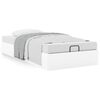 vidaXL Ottoman Bed Frame without Mattress White Single Faux Leather