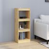 vidaXL Book Cabinet/Room Divider 40x30x103.5 cm Solid Pinewood