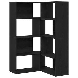 vidaXL Wardrobe 6-Tier 85 x 85 x 140 cm Engineered Wood Black Oak