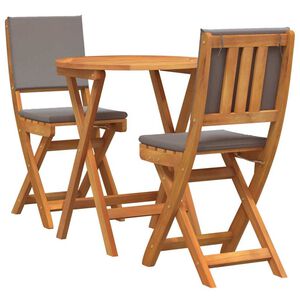 vidaXL Bistro Set 3 pcs Brown Solid acacia wood