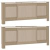 vidaXL Radiator Cover 2 pcs Brown 205 x 20.5 x 81.5cm Engineered Wood