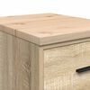 vidaXL Garage Storage Cabinet Sonoma Oak 40x51x85 cm Solid Wood Pine