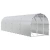 vidaXL Chicken Coop Silver 800 x 200 x 200 cm Galvanised Steel