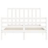 vidaXL Bed Frame without Mattress White 140x200 cm Solid Wood Pine