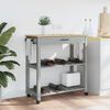 vidaXL Kitchen Trolley MONZA 84x40x88.5 cm Solid Wood Pine