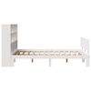 vidaXL Bookcase Bed without Mattress White 120x190 cm Small Double Solid Wood Pine
