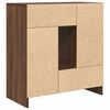 vidaXL Sideboard with Drawers and Doors Brown Oak 70.5x34x74.5 cm